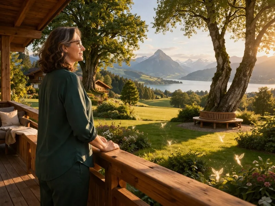 Hellen Tiethoff am Thunersee